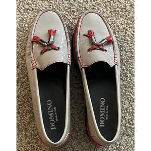 Domino Women's US 9 EU 39 Patent Leather Lug Loafer Model 8823 Made in Italy